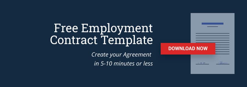sample employment contract template
